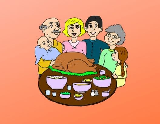 Thanksgiving with three generations