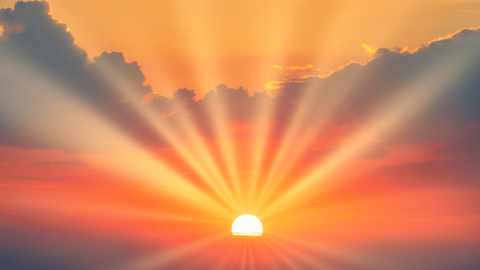 sunrise in brilliant colors