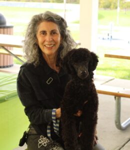 member with dog attending yappy hour event