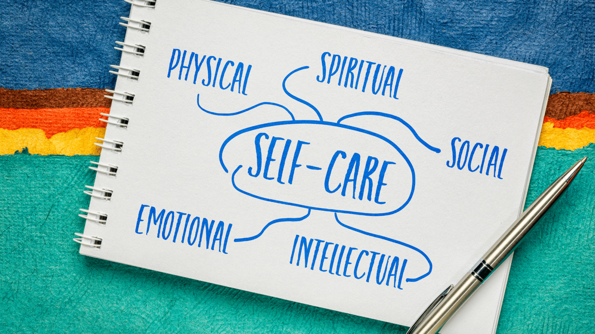 self care elements written by hand