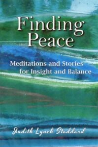 book cover for finding peace by judith stoddard member