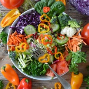 healthy salad for hydration