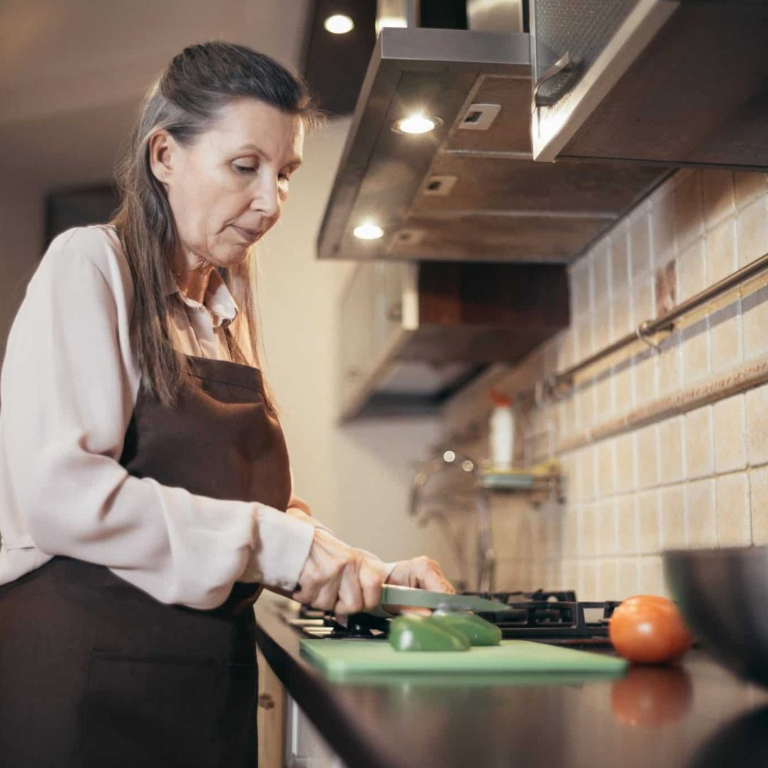 woman cooking